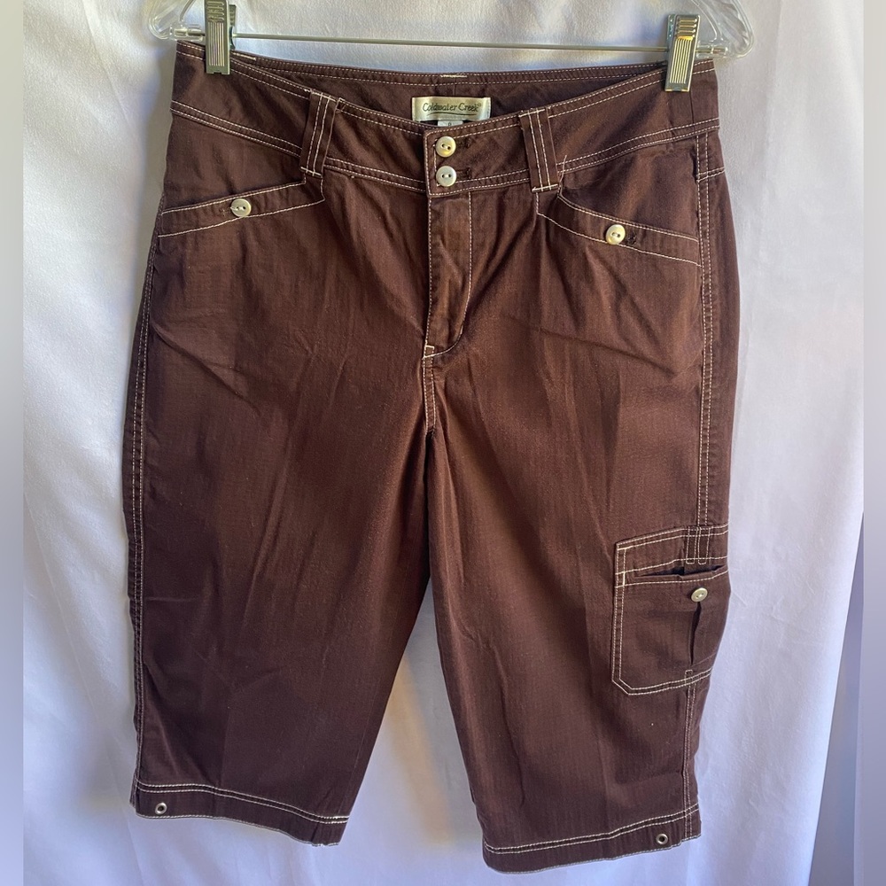 Coldwater Creek capris; Brown; Size 8